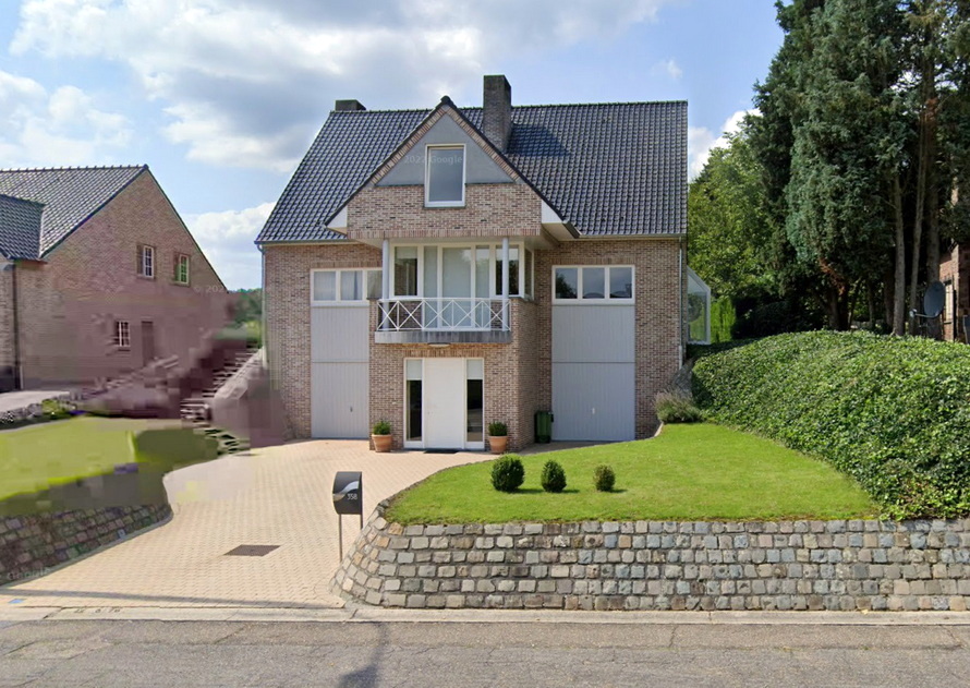 Het Atelier van Eddie Van Hoef langs de Bilzersteenweg in Tongeren-Riksingen, Google Street view